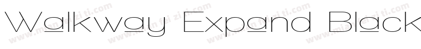Walkway Expand Black字体转换